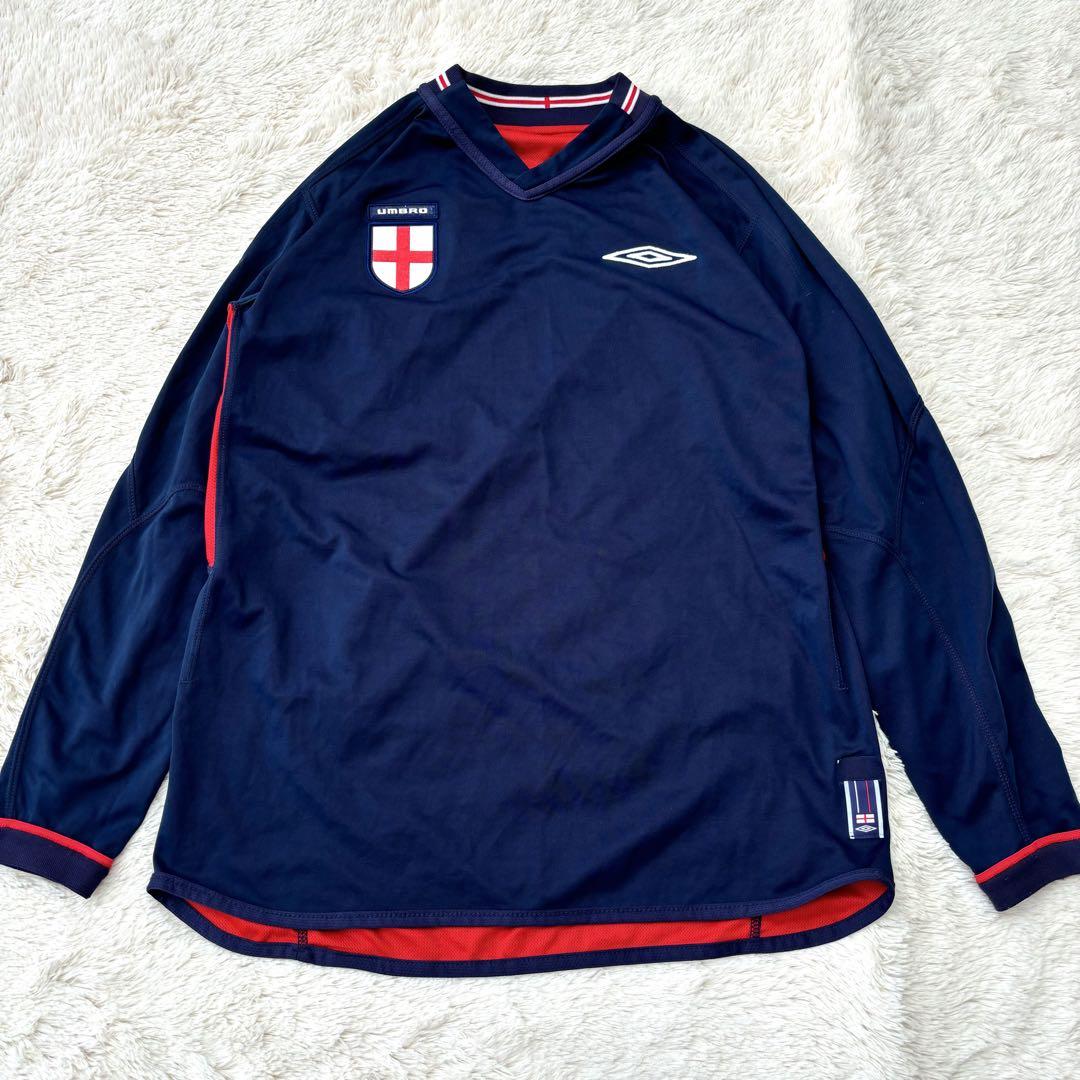 【美品】UMBRO アンブロ　イングランド代表　長袖　リバーシブル　ユニフォーム