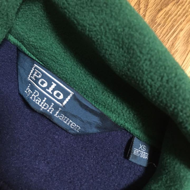 POLO RALPH LAUREN フリース ベスト 紺 XSサイズ