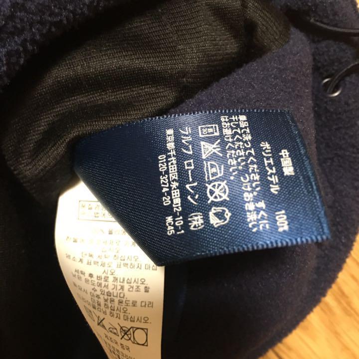 POLO RALPH LAUREN フリース ベスト 紺 XSサイズ