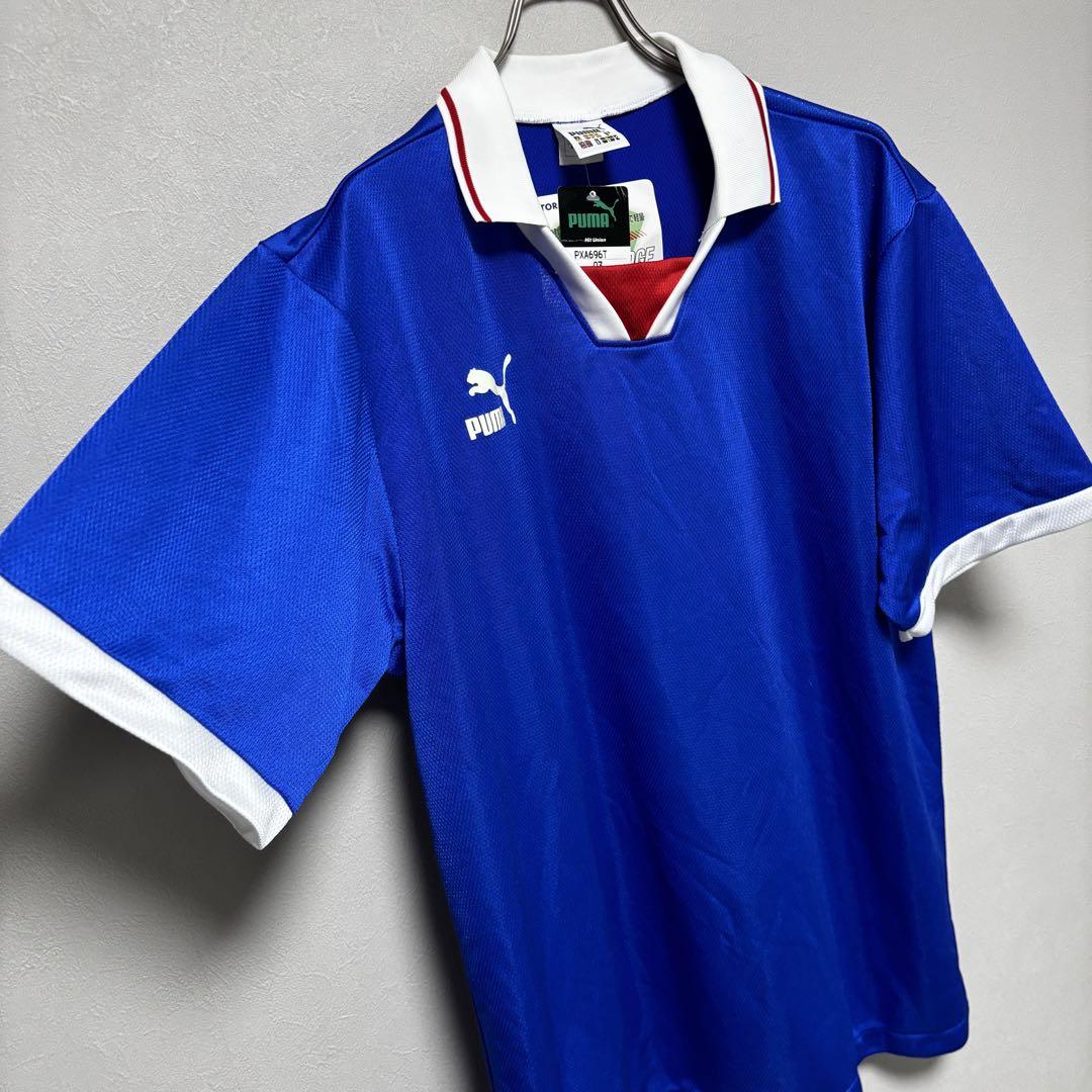 新品 未使用 PUMA プーマ ユニフォーム ゲームシャツ XO 青 ブルー