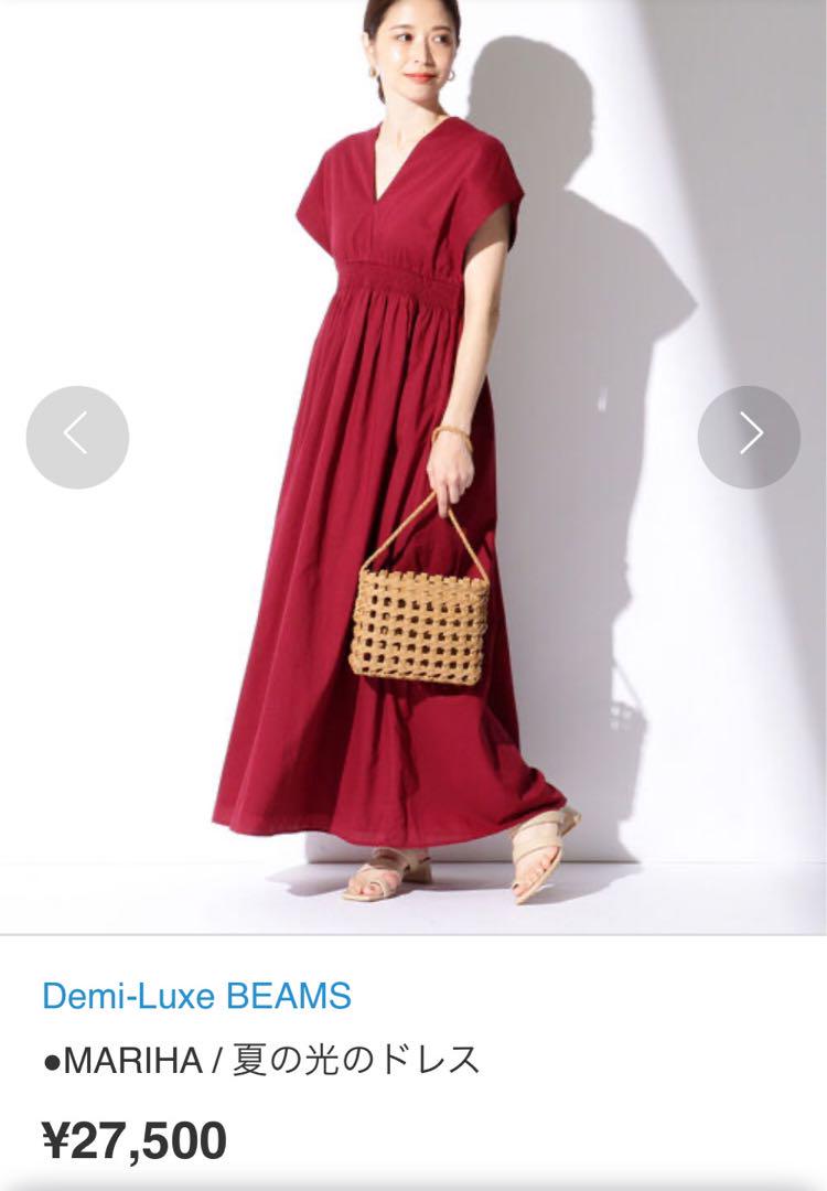 美品マリハ夏の光のドレス36