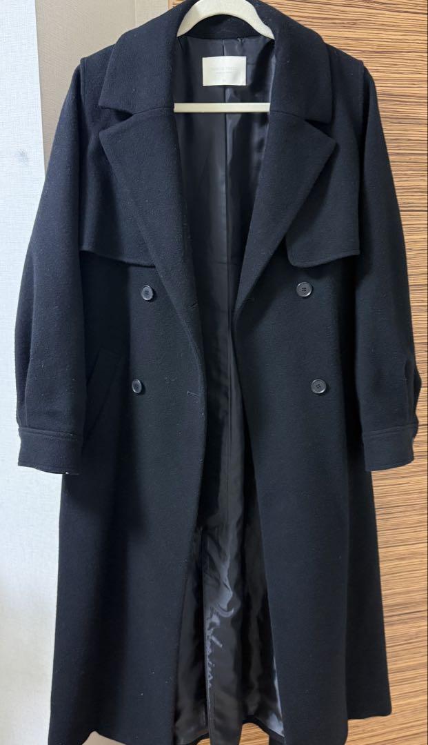 PUBLIC TOKYO ブラックロングコート最新