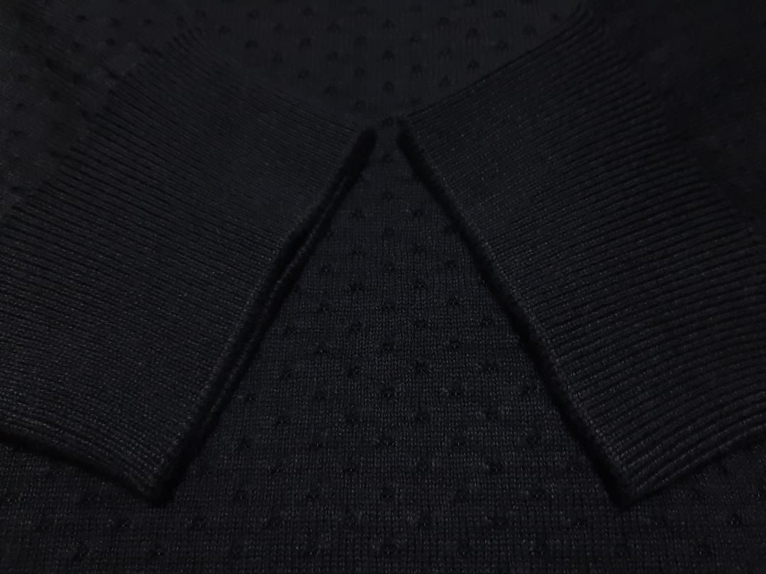 【新品】アルマーニエクスチェンジ　メンズ・黒タートルネックニット　XL・52相当