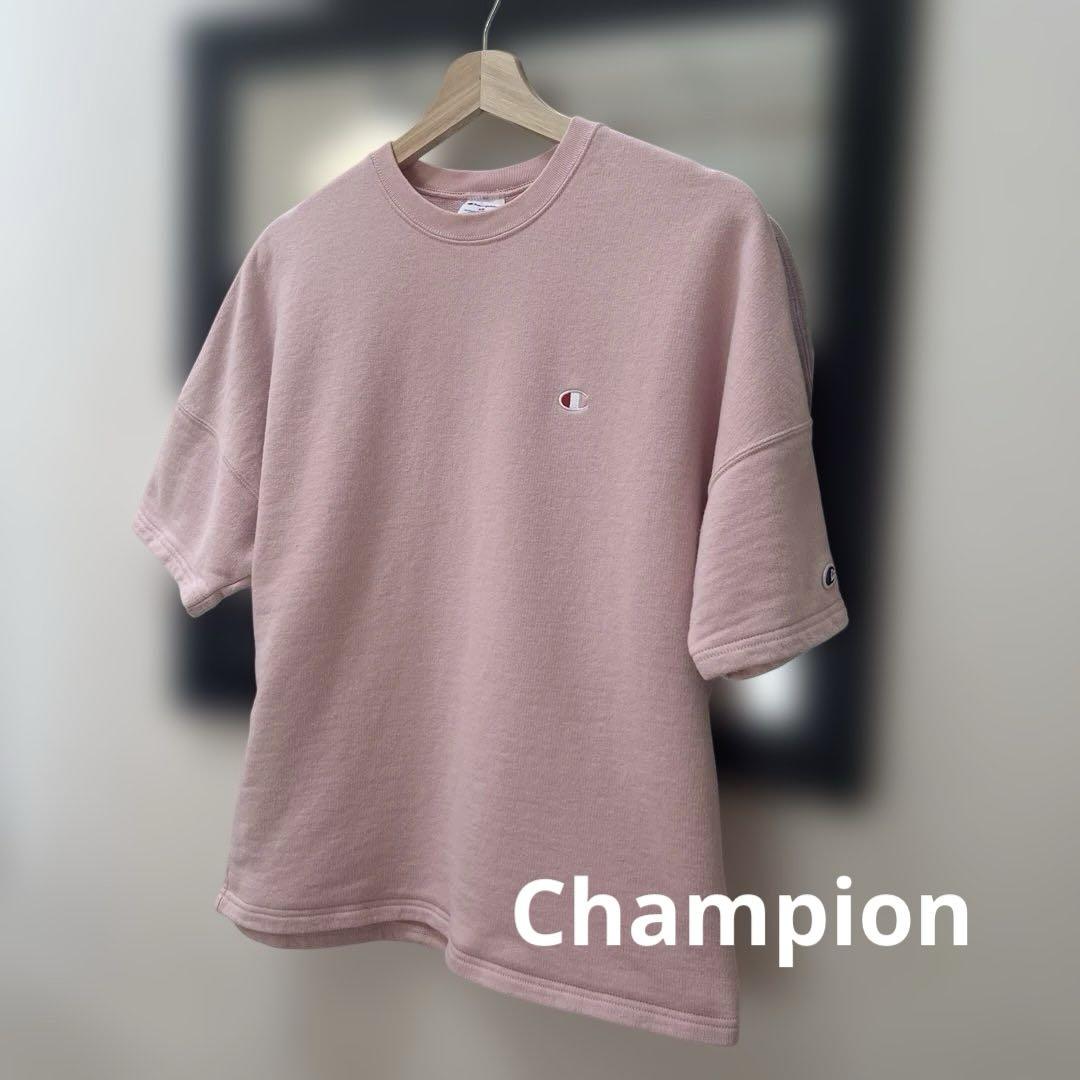 70s Champion 半袖スウェット サーモンピンク 3段 70s Champion 半袖スウェット サーモンピンク 3段