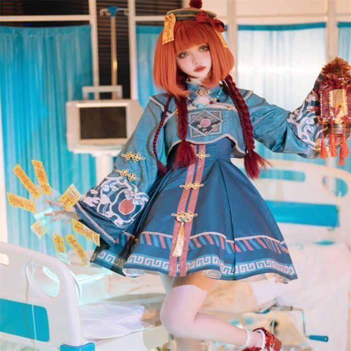 送料無料！ハロウィン ロリータ 中華風 チャイナ lolita キョン[xqg3 送料無料！ハロウィン ロリータ 中華風 チャイナ lolita キョン