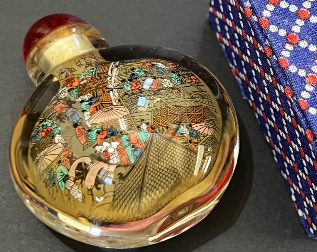 ♦中国 古玩 古美術品 ガラス絵 化粧入 蓋付き瓶 壺 化粧道具 鼻煙壺 骨董品 ❤️中国古美術 鼻煙壷 びえんこ ガラス容器【匿名配送】 - メルカリ