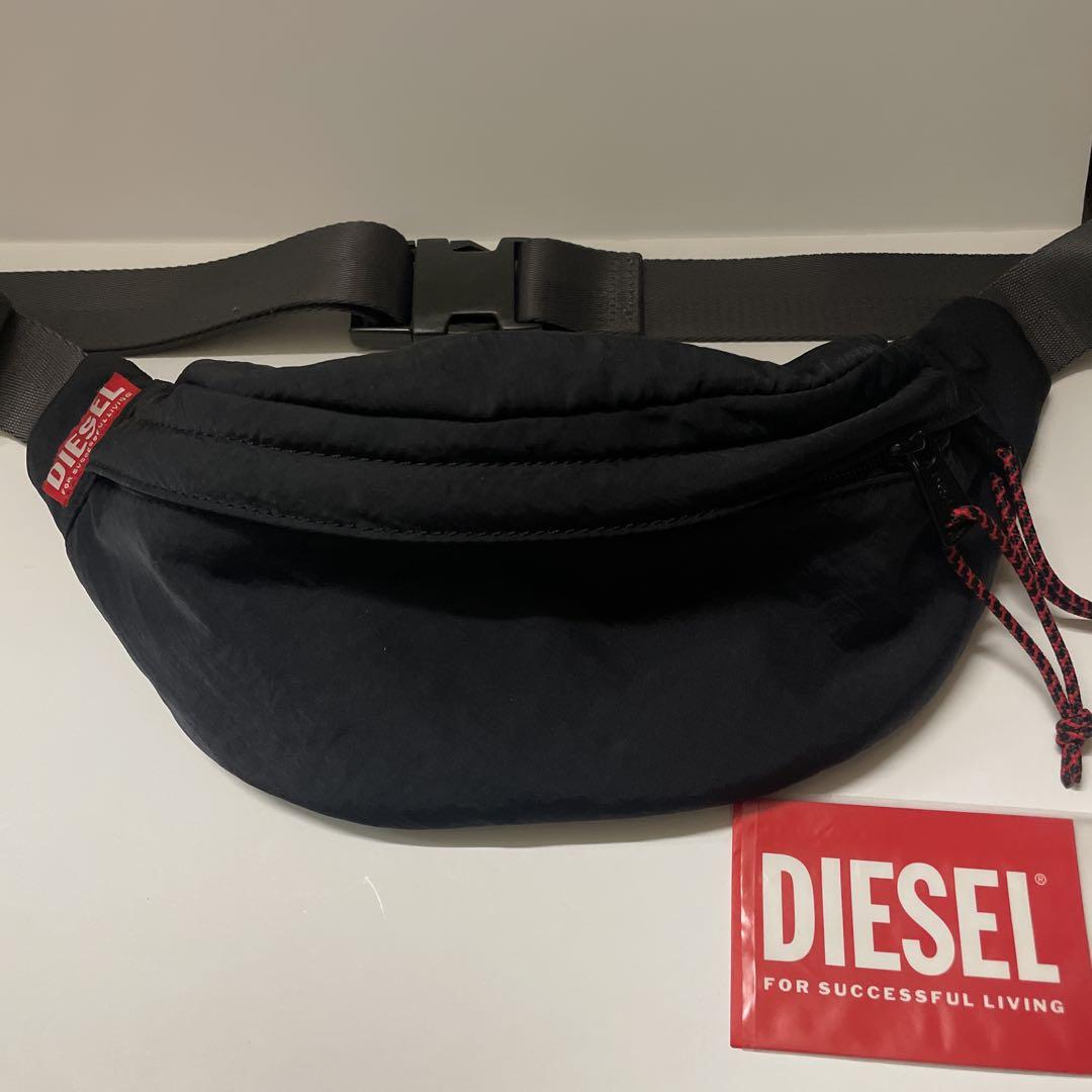 DIESEL ブラック ボディバッグ - メルカリ