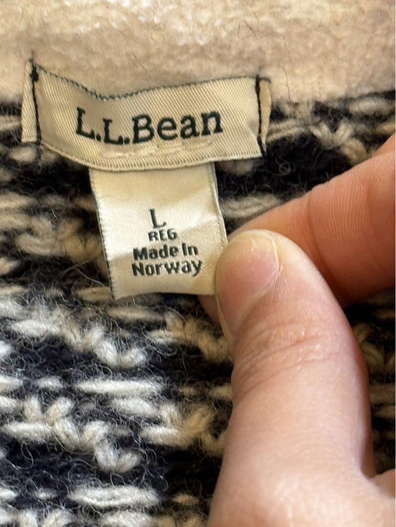 希少 LLBEAN バーズアイ フルジップ セーター