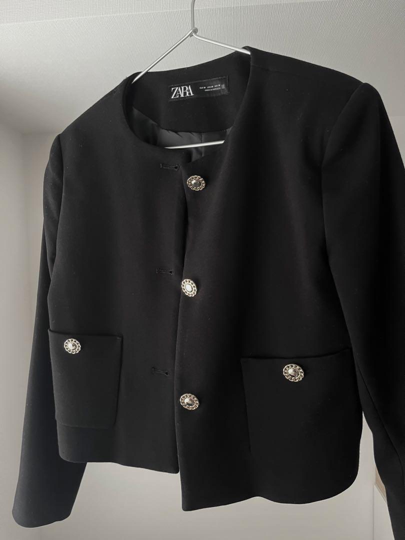 美品　ザラ　ZARA ゴールドボタン　ジャケット　XXL ZARA ゴールドボタンジャケット - メルカリ
