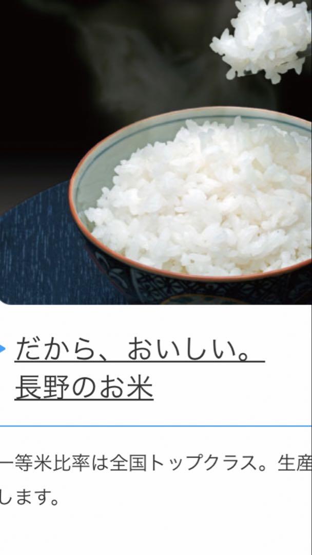 信州産令和6年産新米コシヒカリ　玄米30kg