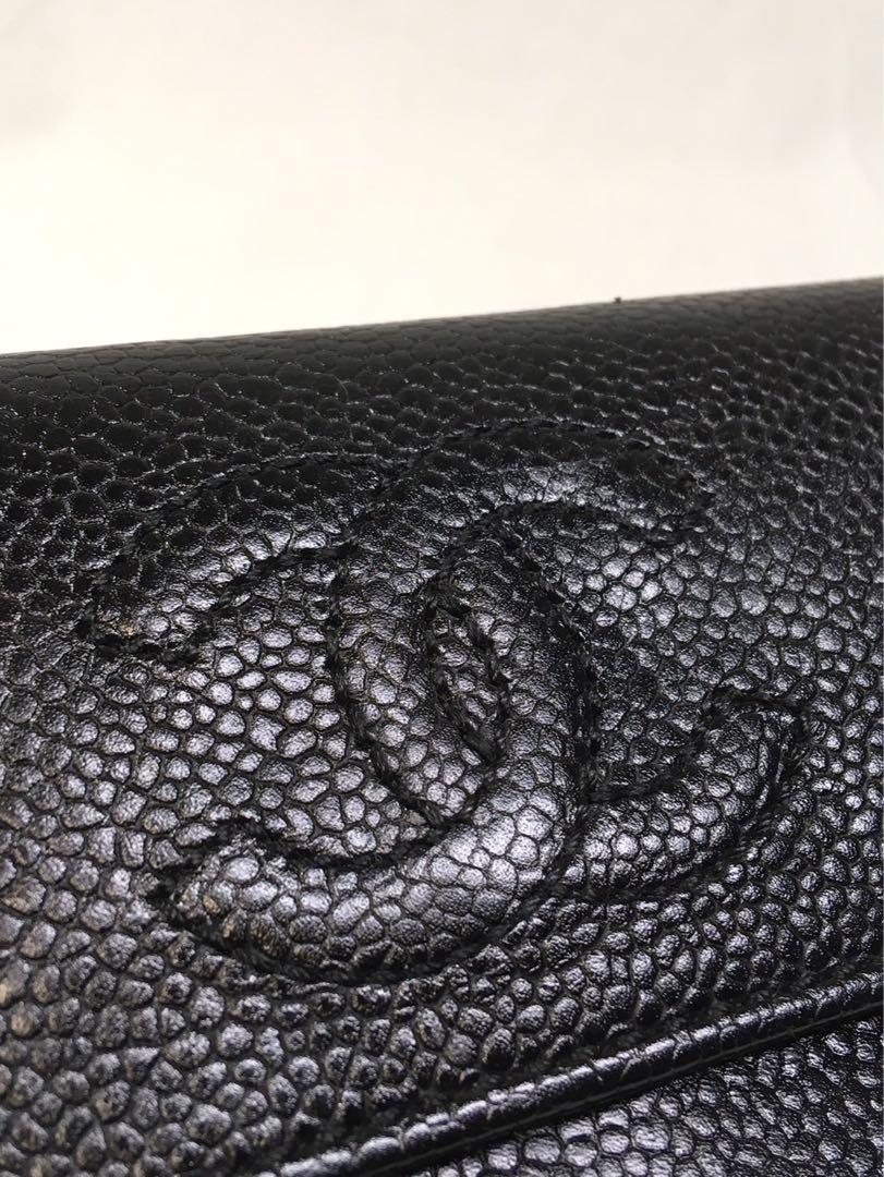 シャネル キャビアスキン ココマーク 財布 画像5