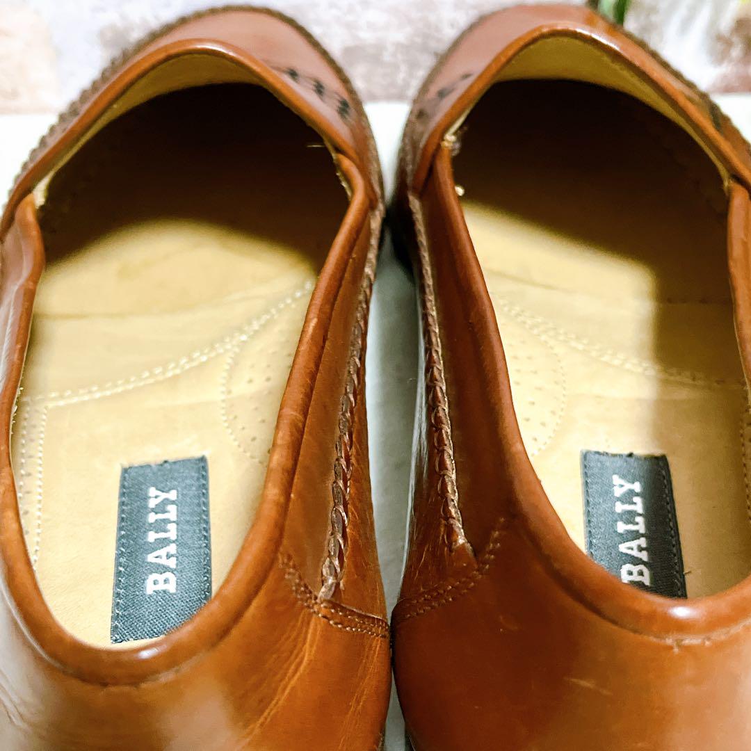 試着のみ【BALLY バリー】ローファー 革靴 メッシュ 編み込み 茶 7.5 試着のみ【BALLY バリー】ローファー 革靴 メッシュ 編み込み 茶