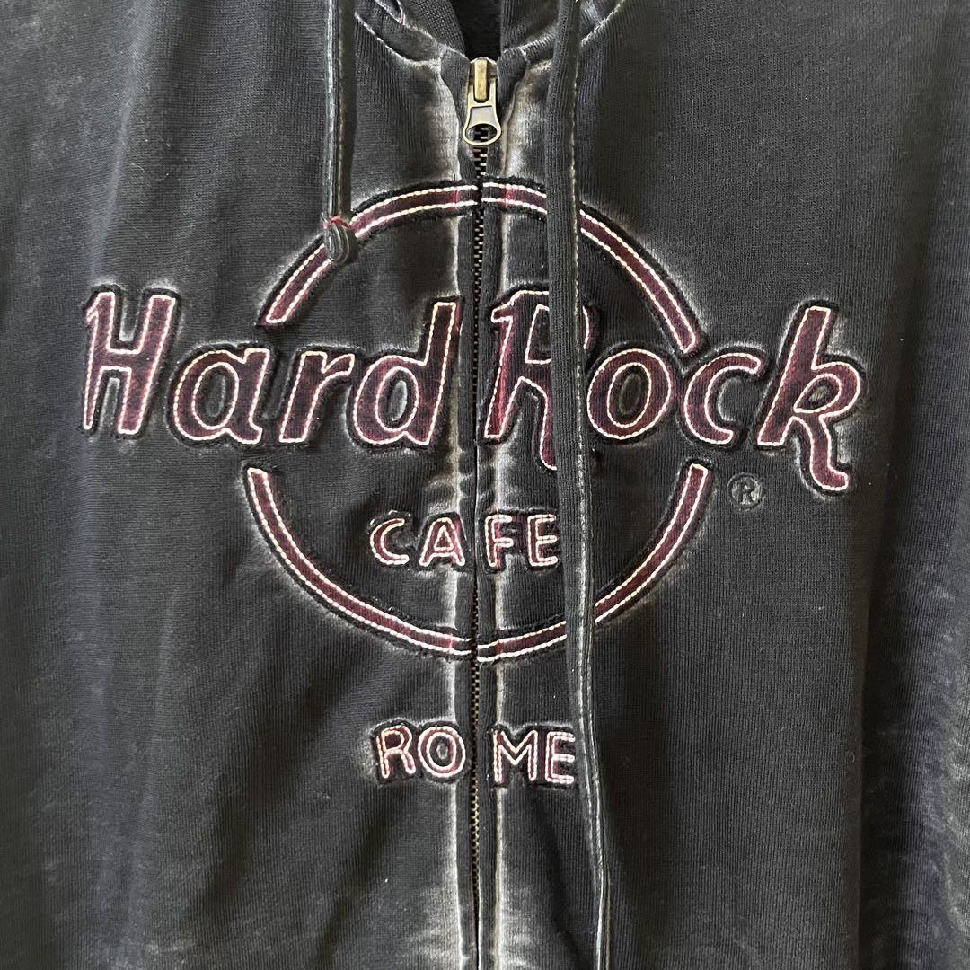 Hard Rock Cafe Roma レディース パーカー Lサイズ Y2K