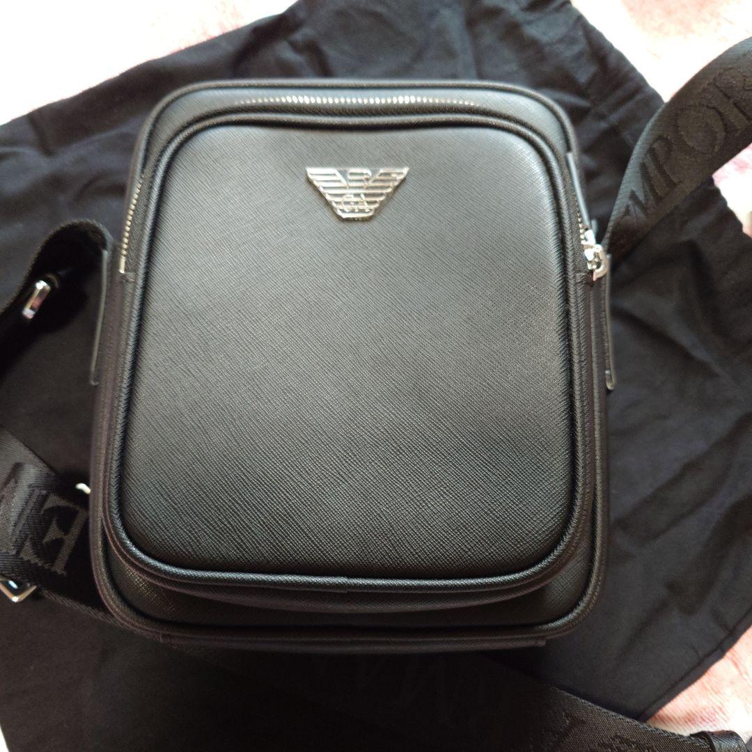 Armani ブラック ショルダーバッグARMANI