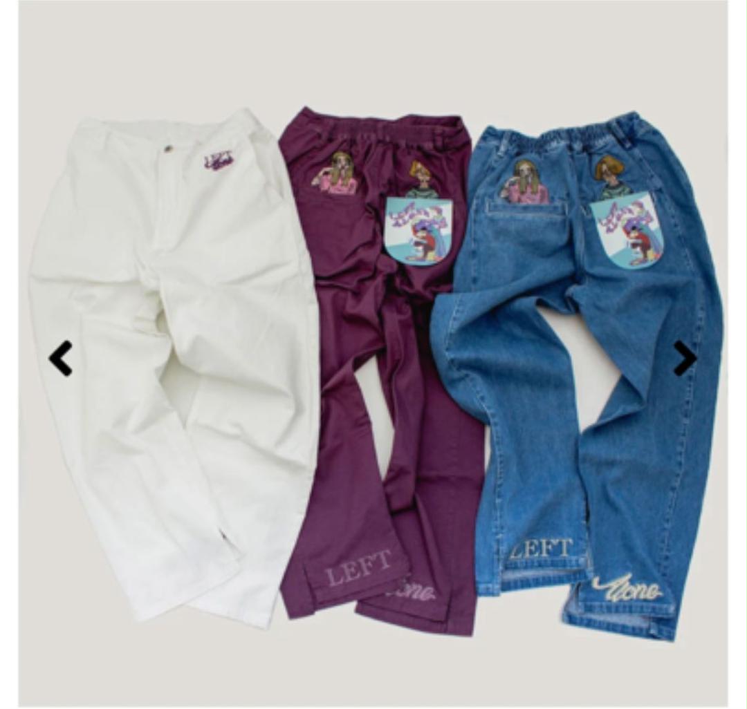 限定セール SLIT LINE PANTS -INDIGO レフトアローン tF5jZ-m30390558730 大人気低価