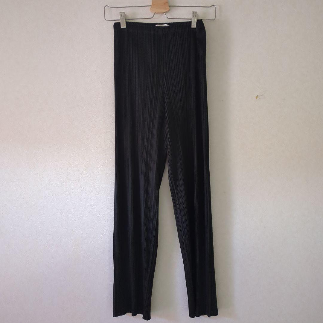 【美品】pleats pleaseプリーツプリーズ パンツ黒 サイズ2
