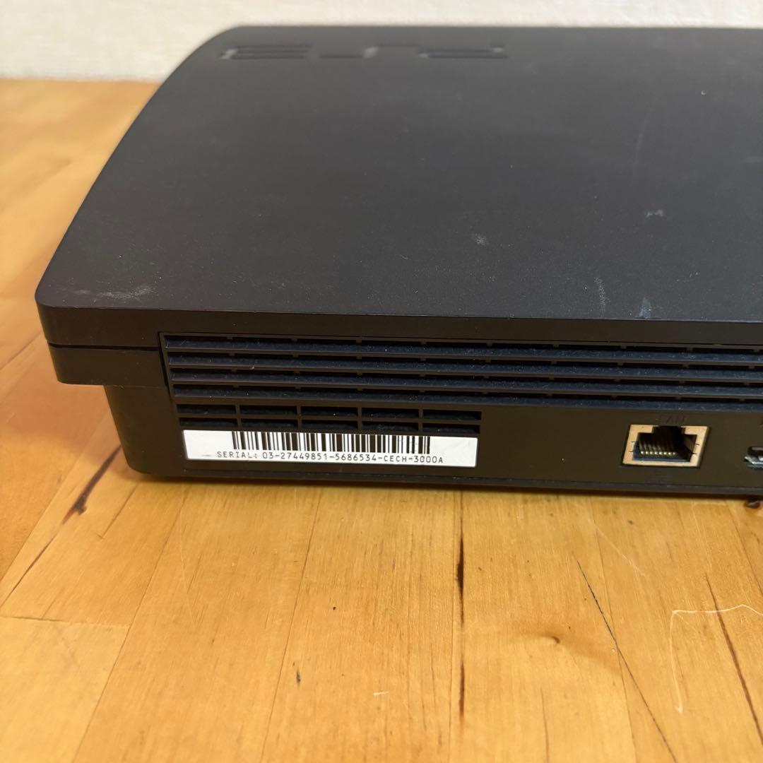 PS3 本体 ブラック CECH-3000A 5-1やや傷や汚れあり UP786_INFO