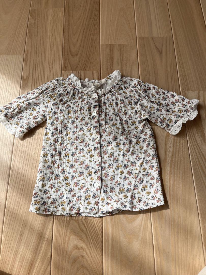 little cotton clothes ブラウス 3-4y 24aw 新品未使用】little cotton clothes 3-4y 花柄ブラウス - メルカリ