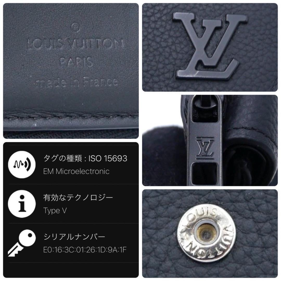 ルイヴィトン パイロット アエログラム ブラック 三つ折り財布 黒 トリヨン