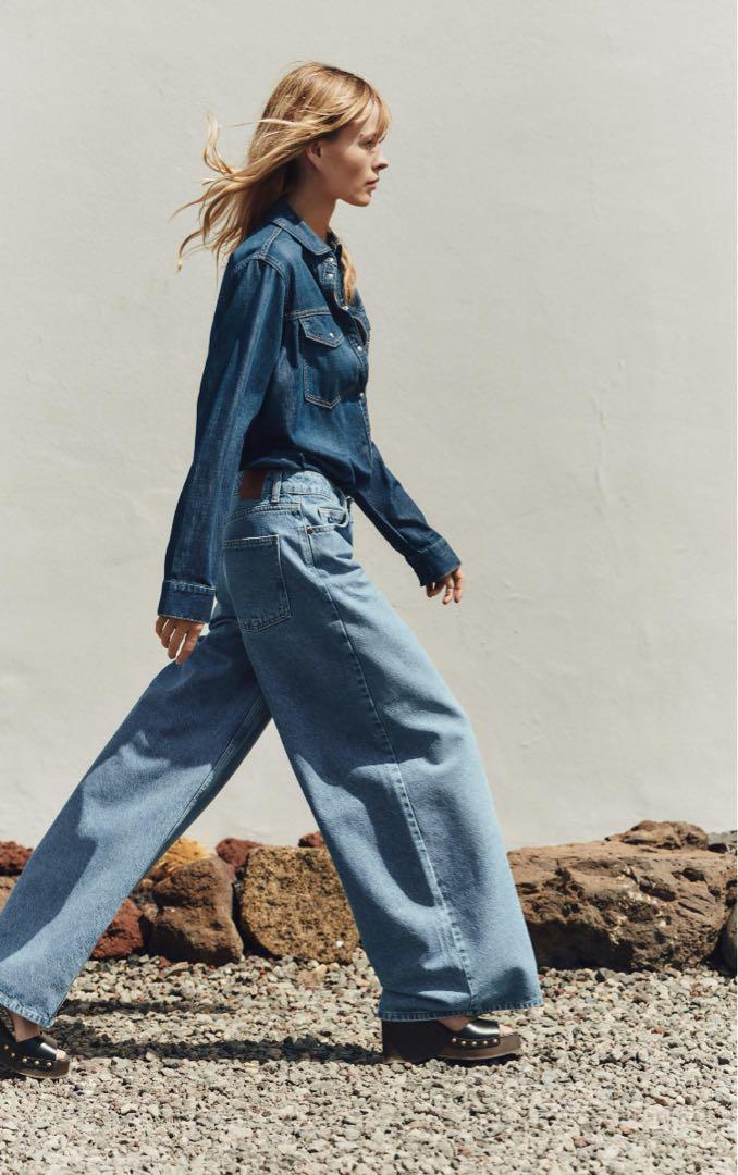 【ZARA】Z1975 バギー ミッドライズデニムパンツ 6147/075/427 ZARA Z1975 バギー ミッドライズデニムパンツ - メルカリ