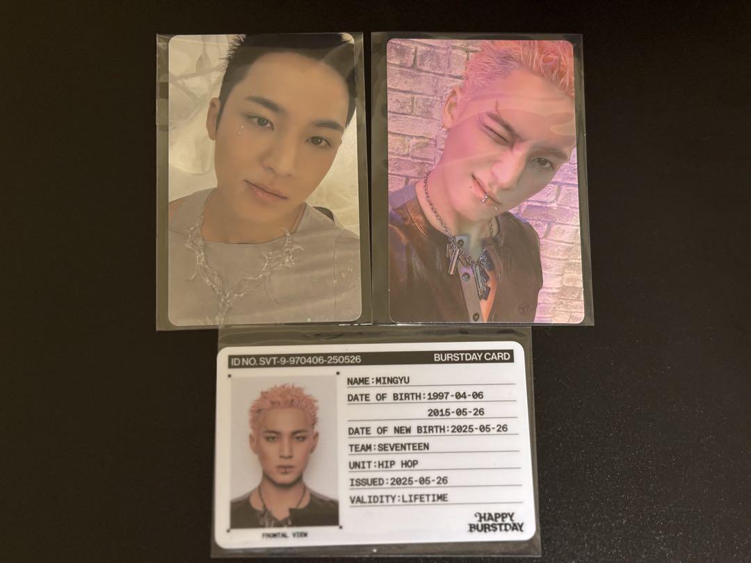SEVENTEEN ミンギュ burstday id トレカ セット まとめ売り