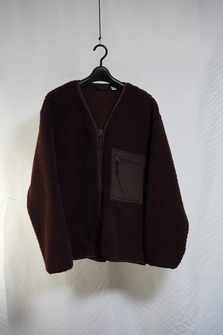 未使用 UNIQLO U ボアフリースカーディガン フリースジャケット