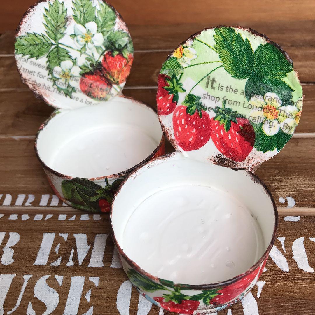 明子さまご購入品 リメイク缶 いちご缶2つ | simoninternational.co.in