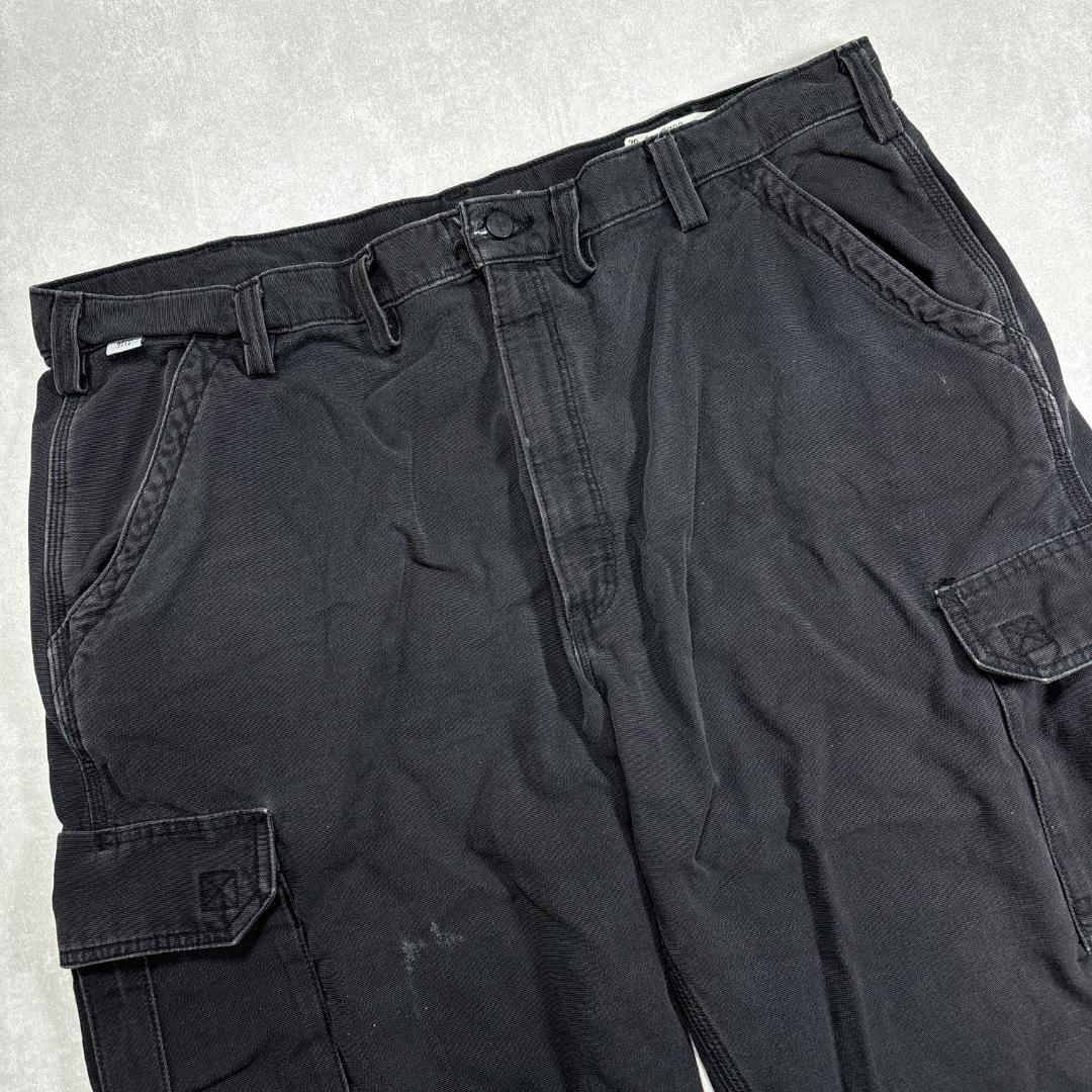 カーハート　カーゴパンツ　ブラック　ワークパンツ古着W44 L34