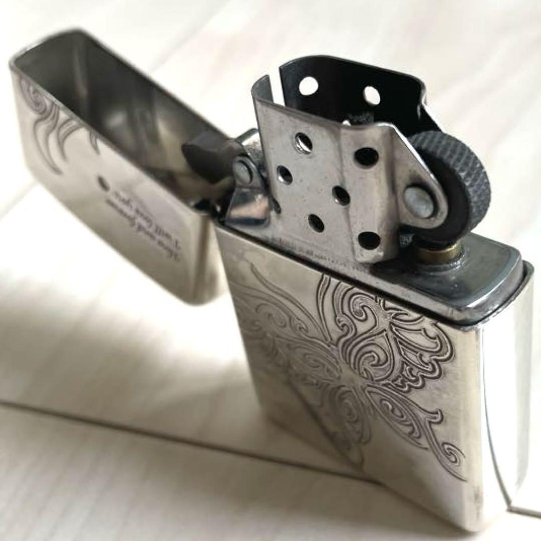 ペアセット♡【ZIPPO】オイルライター　レギュラー・スリム　バタフライ　お揃い