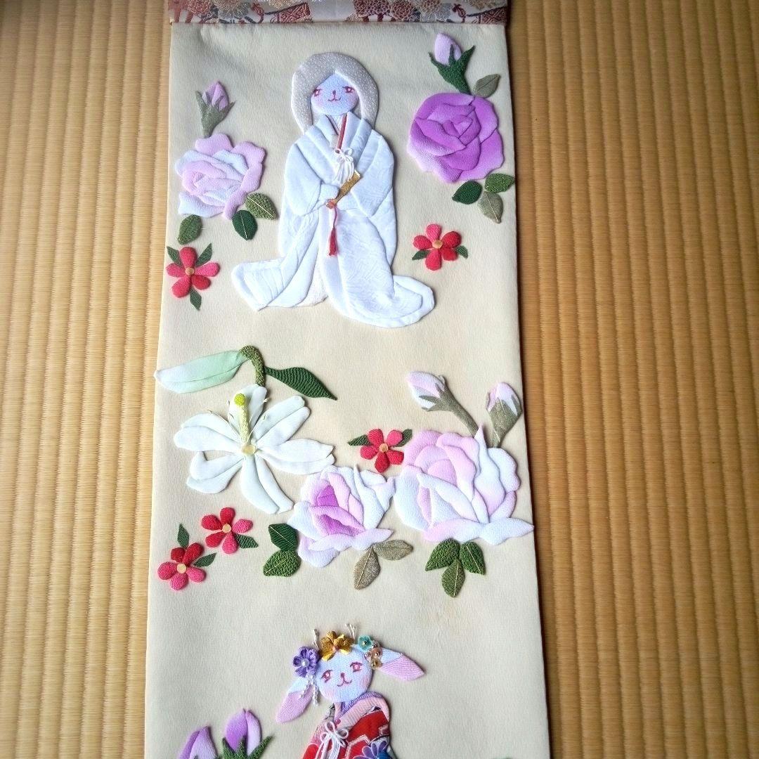 押し絵タペストリー 6月の花嫁さん ぱんぱん様専用