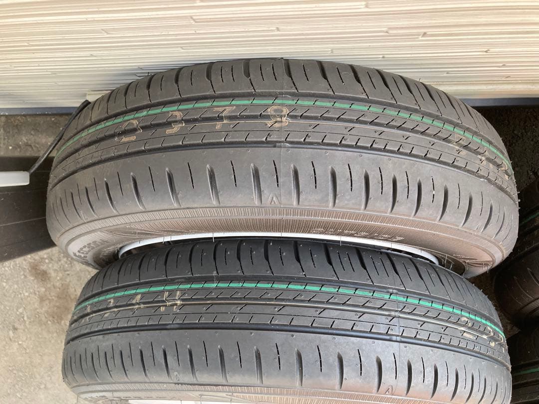 予約 新車外し ダンロップ エナセーブ155 65R14スチールホイールタイヤ