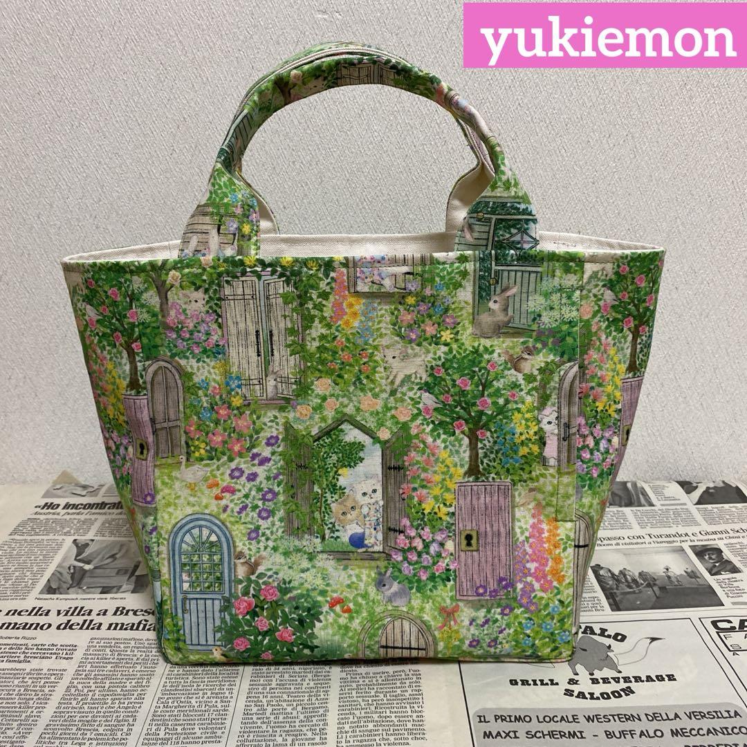 ハンドメイド トートバッグ yukiemon シークレットガーデン