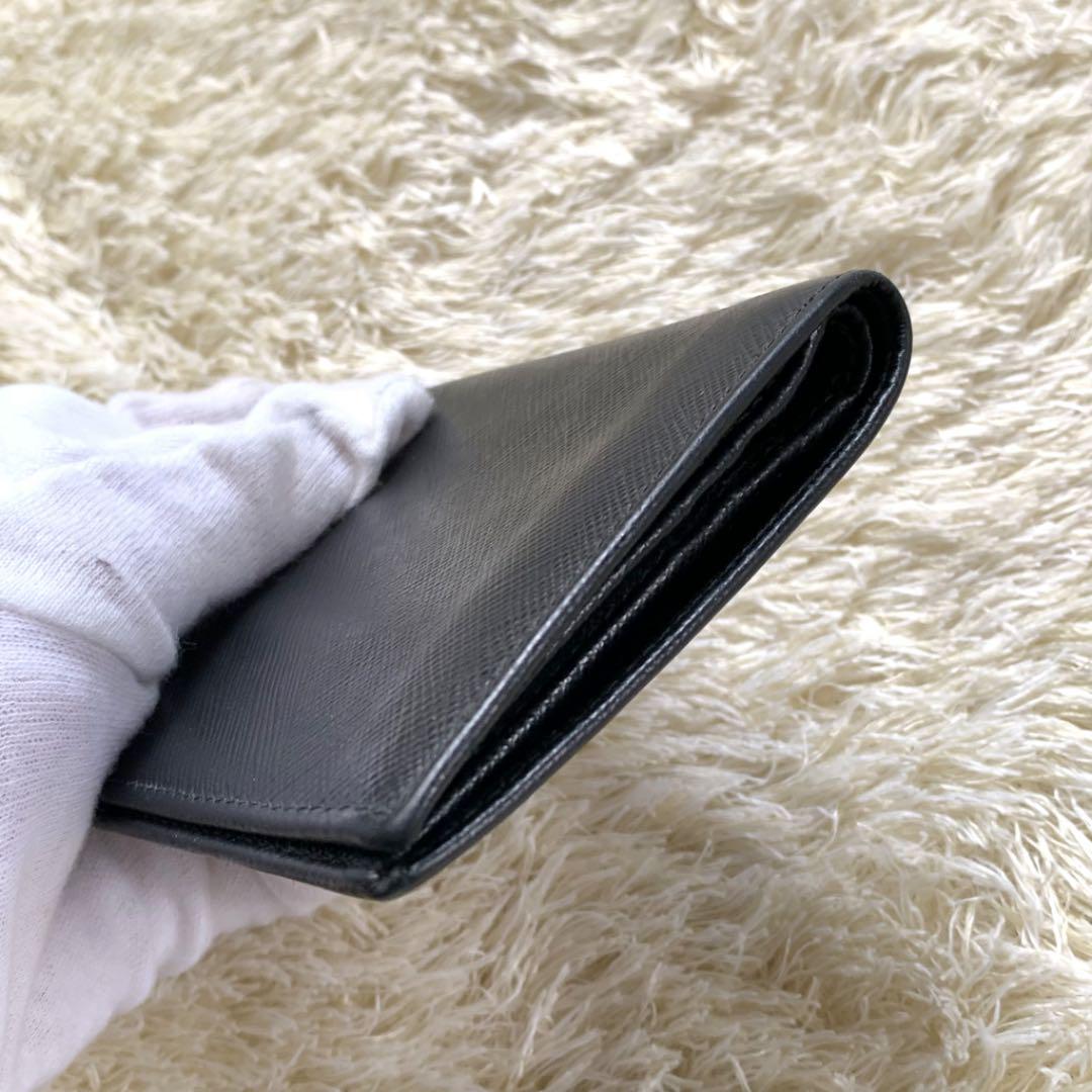超激安 極美品 二つ折り財布 サフィアーノ 三角プレート x0F16-m30401831590 PRADA プラダ 格安新作