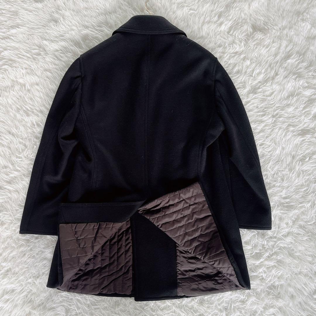 【ARMANI COLLEZIONI】ピーコート ウール ブラック 54サイズ