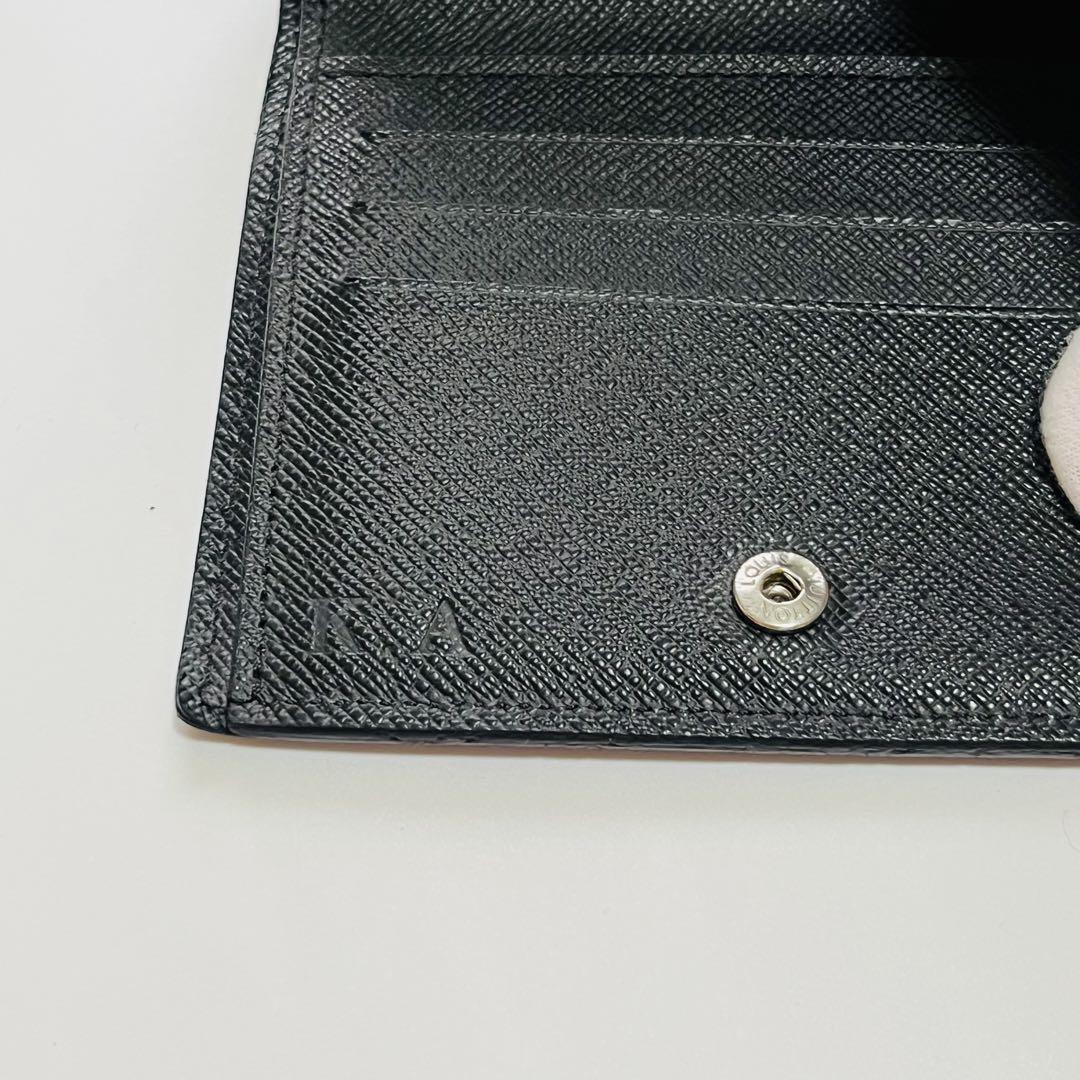 ルイヴィトン ポルトフォイユスマート エピ 折り財布 黒