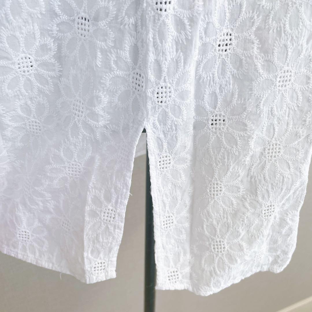 新品】NARA CAMICIE ノースリーブチュニック I ホワイト