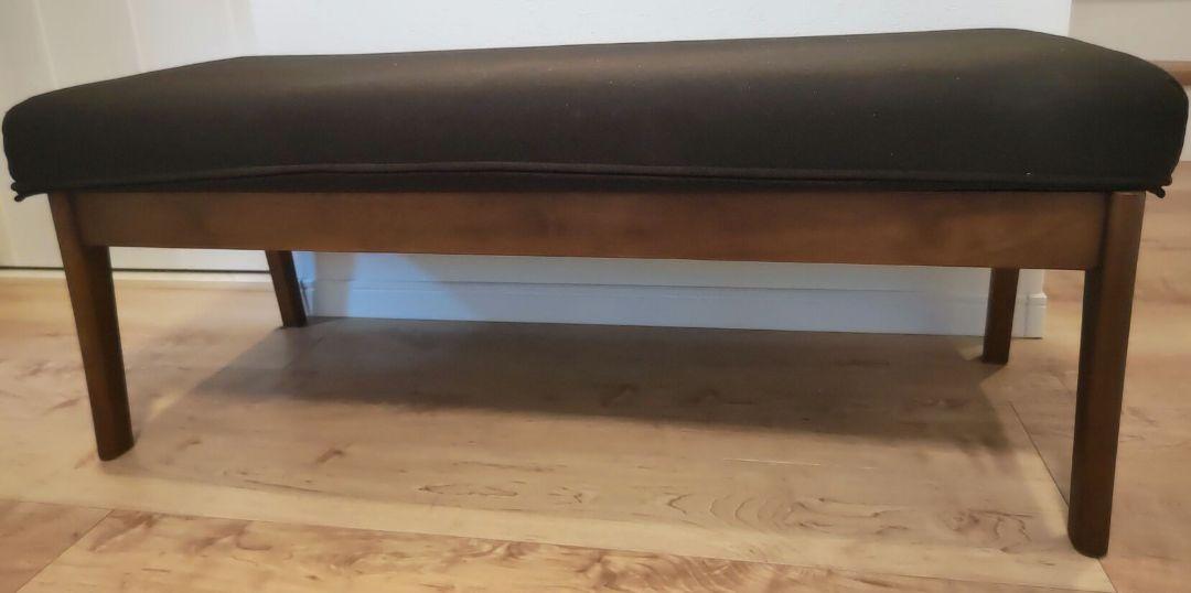 筑波産商　デニッシュ105LD　ベンチ 1050mm ウォールナット