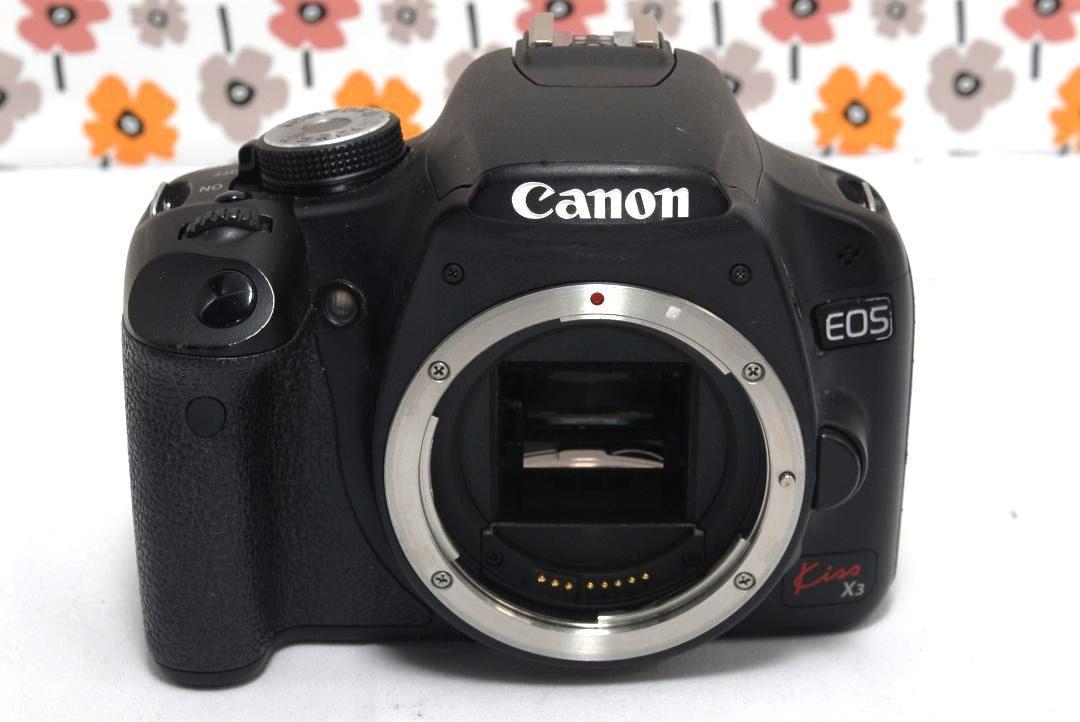 【返品保証】❤Canon Kiss X3❤スマホ転送OK❤一眼デビューセット❤