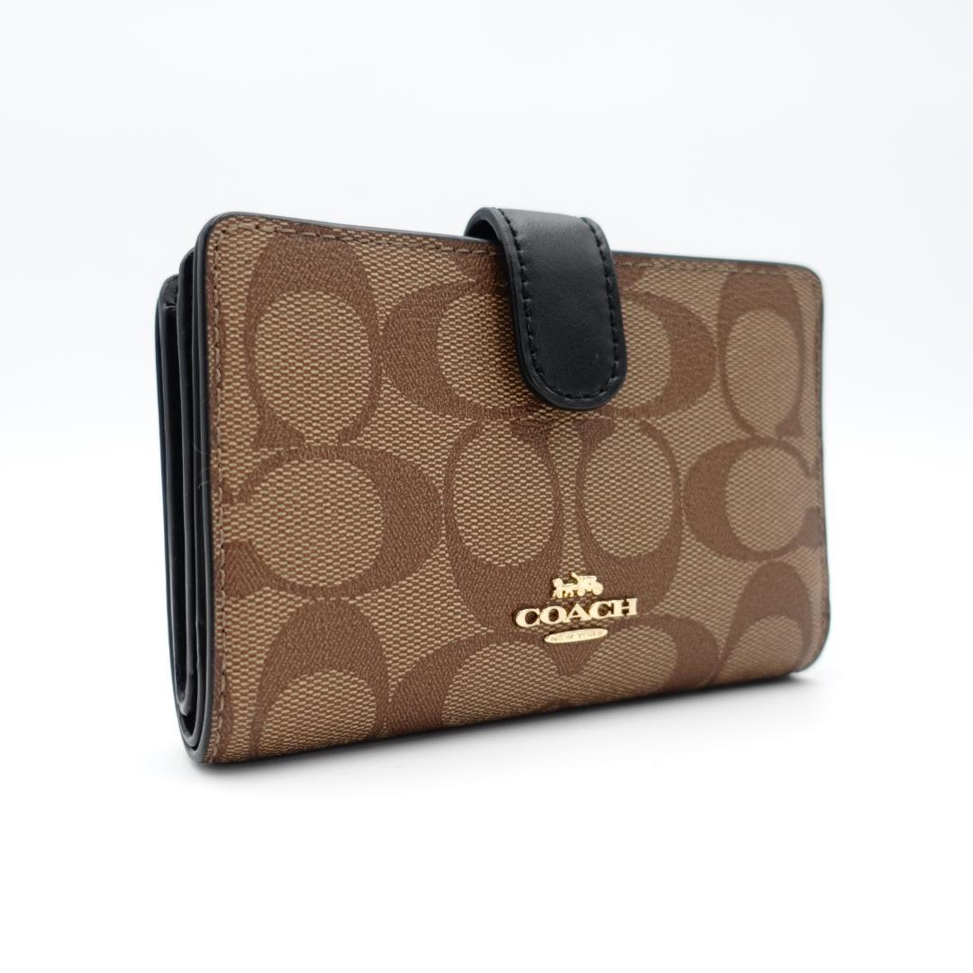 未使用 COACH コーチ シグネチャー レディース 二つ折り財布 F23553