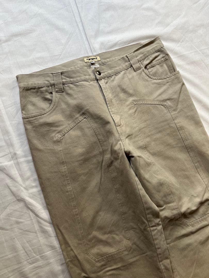 古着 target ワークパンツ ワイドパンツ ダブルニー ストリート