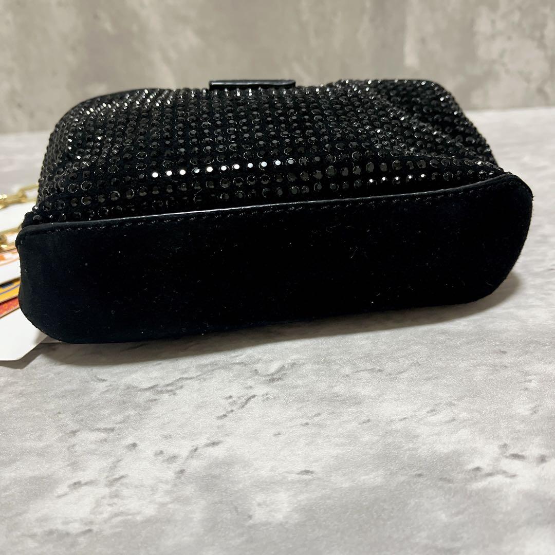 送料無料 店舗 未使用級✨Tory ライン ミニチェーンショルダーバッグ Burch バッグ