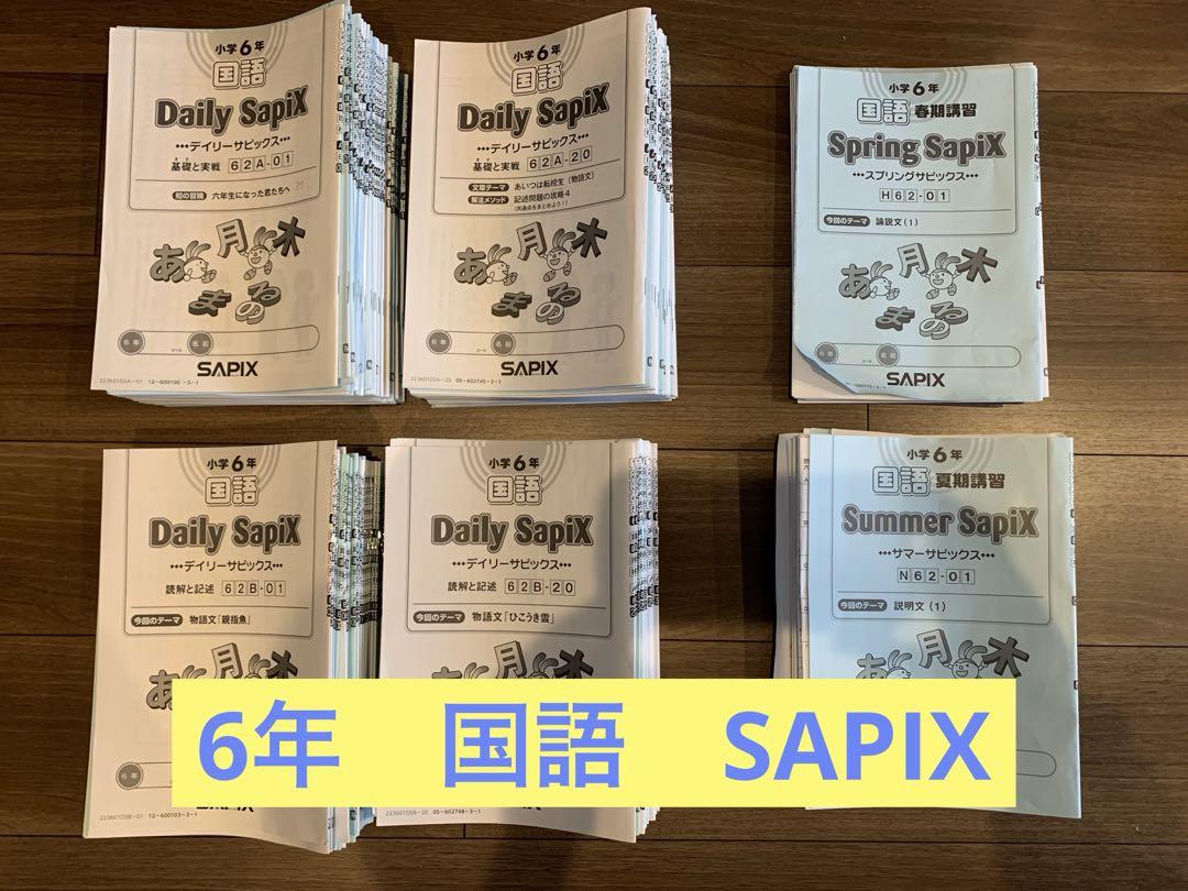 ☆SAPIXサピックス☆6年 国語 通常授業・春期・夏期フル教材 ☆SAPIXサピックス☆6年 国語 通常授業・春期・夏期フル教材