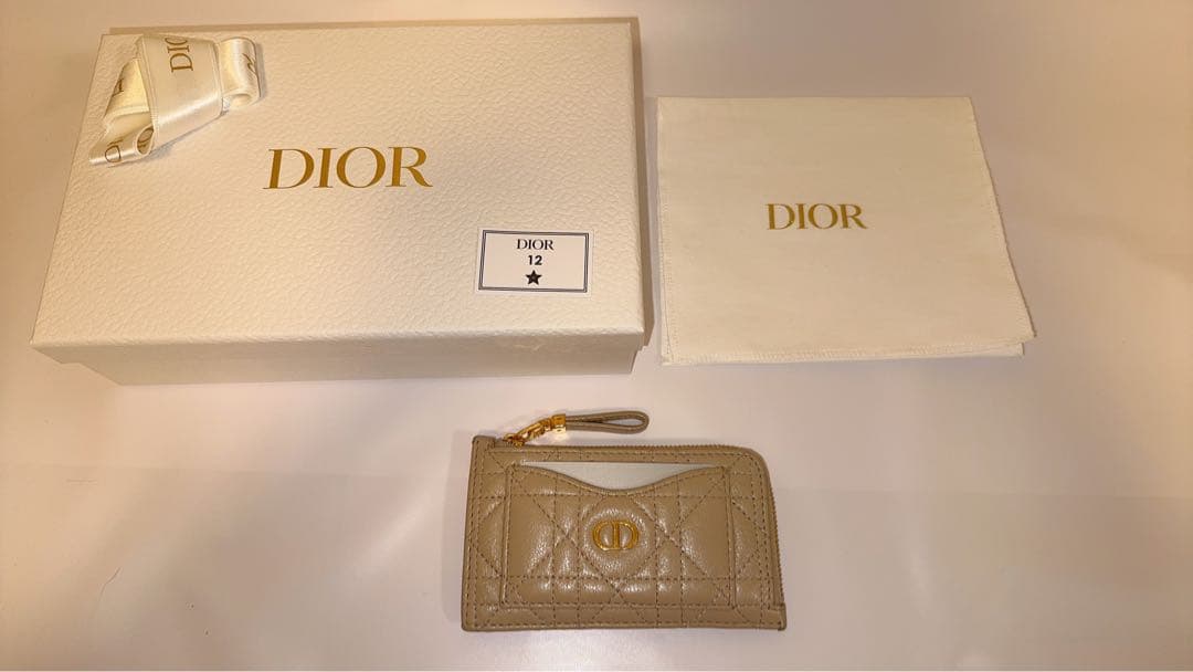 Dior Christian Dior 小銭、カードケース ベージュ