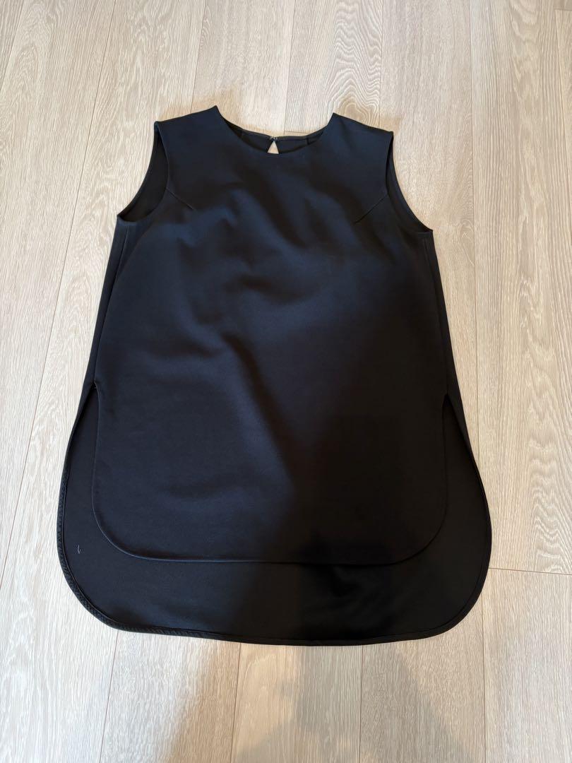 【ELLIE】ジョーゼットノースリーブ【BLACK】