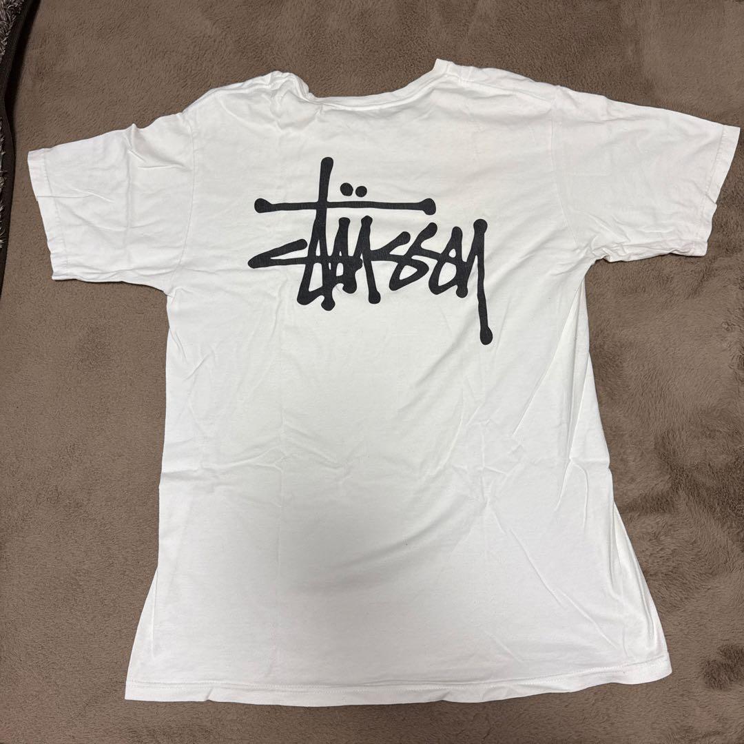 Stussy ホワイト Tシャツ Mサイズ - メルカリ