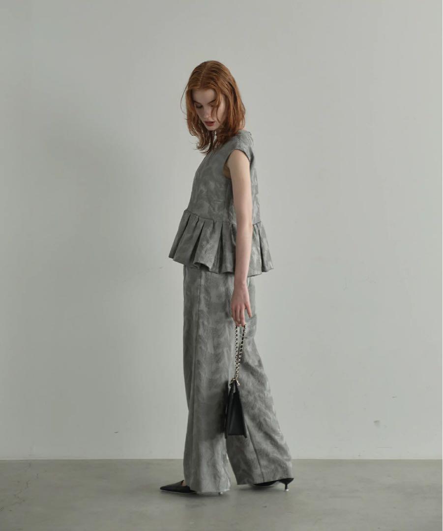 DONOBAN ドレス 「ANDRESD」peplum tulle set up pants dress