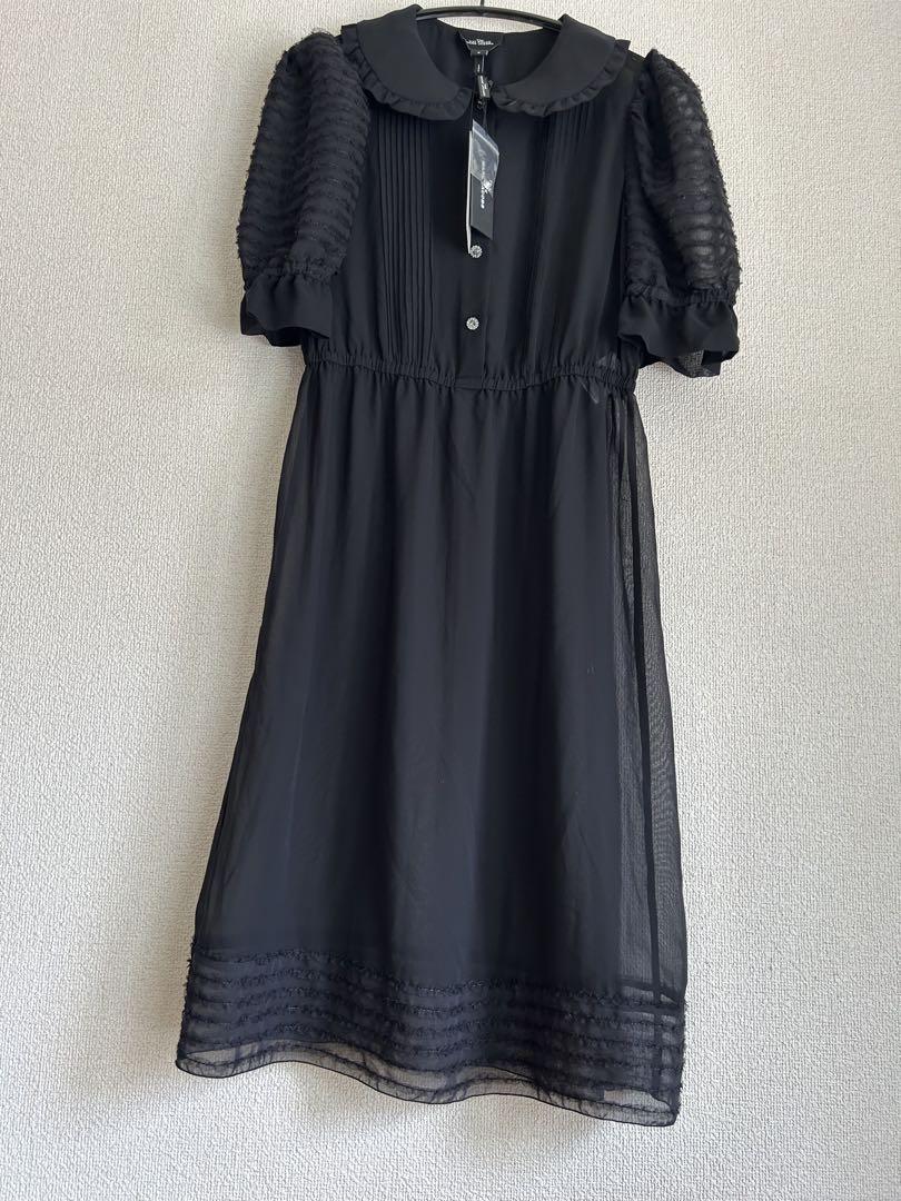 未使用マークジェイコブスシースールーワンピース 黒 タグ付き