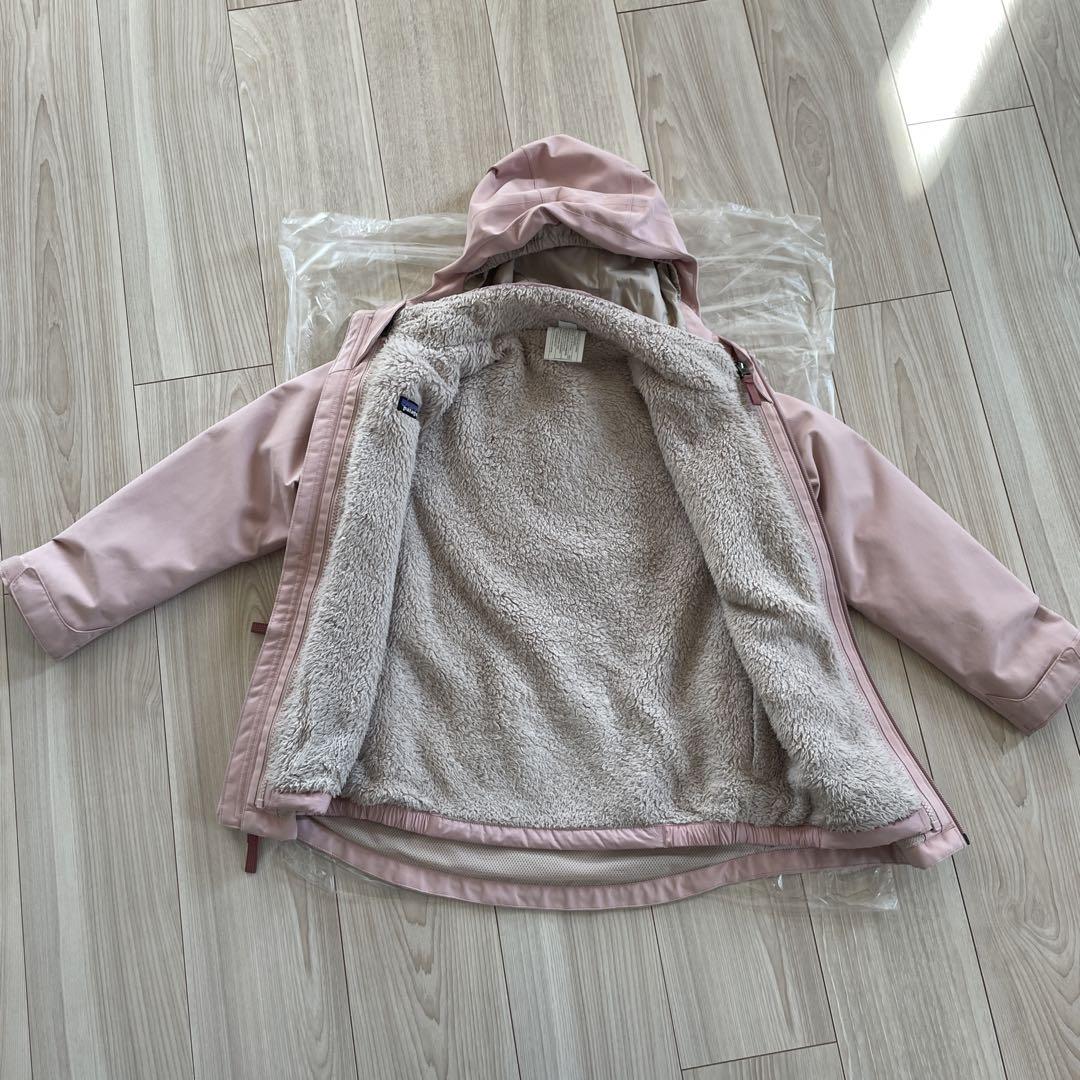 patagonia キッズジャケット 取り外し　ピンク 7〜8歳　130cm