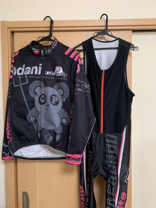 pandani サイクルジャージ サーモジャケット 上下