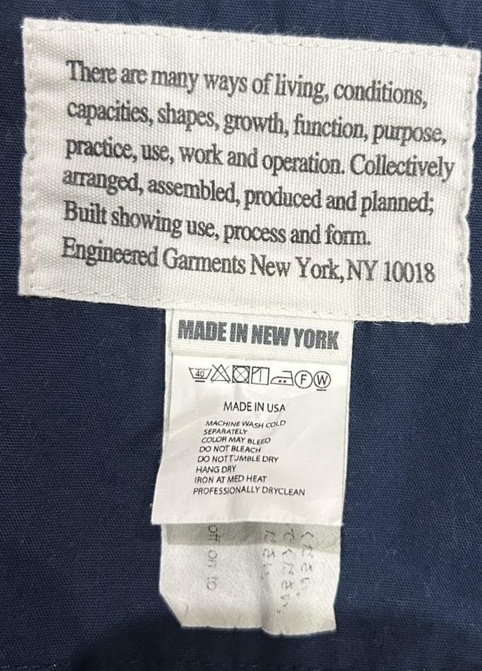 ＊エンジニアードガーメンツ ネペンテス バックメッシュ ベスト 米国製 M